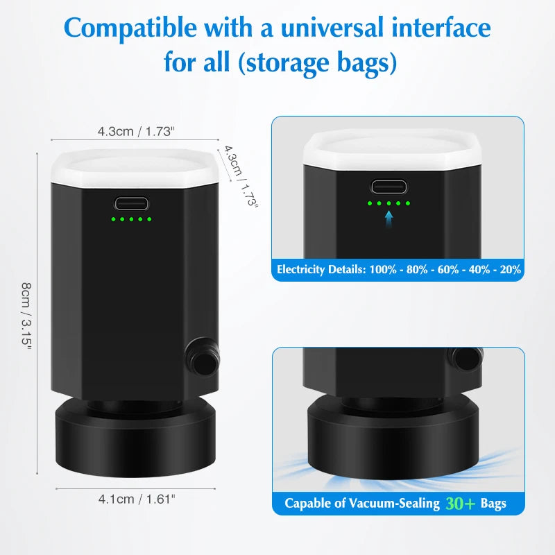 AeroPack™ Mini Electric Vacuum Sealer & Travel Compression Kit