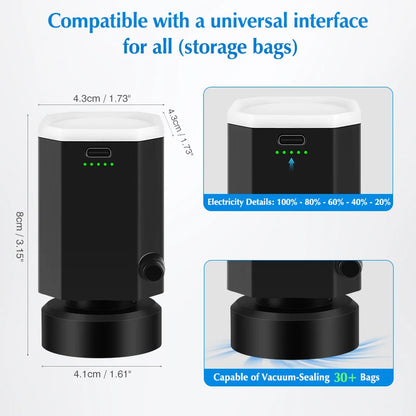 AeroPack™ Mini Electric Vacuum Sealer & Travel Compression Kit